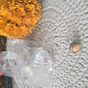 Vintage Brass & Oak Cabinet Pulls